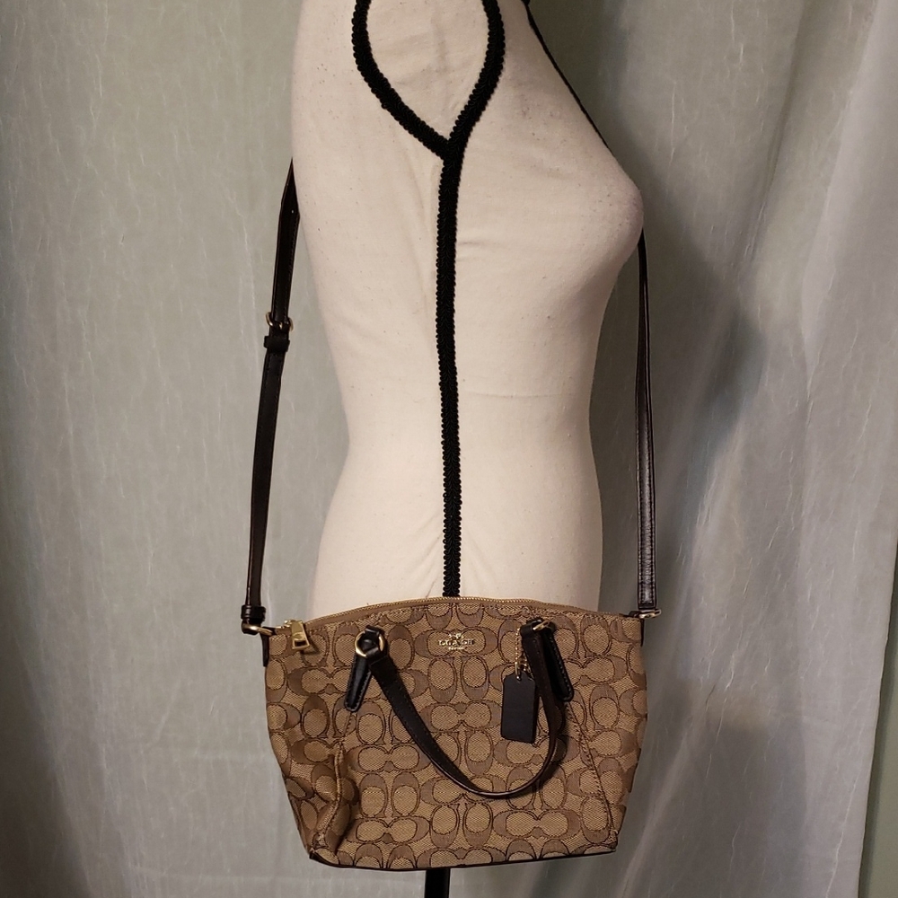 Coach Logo Jacquard Small Crossbody